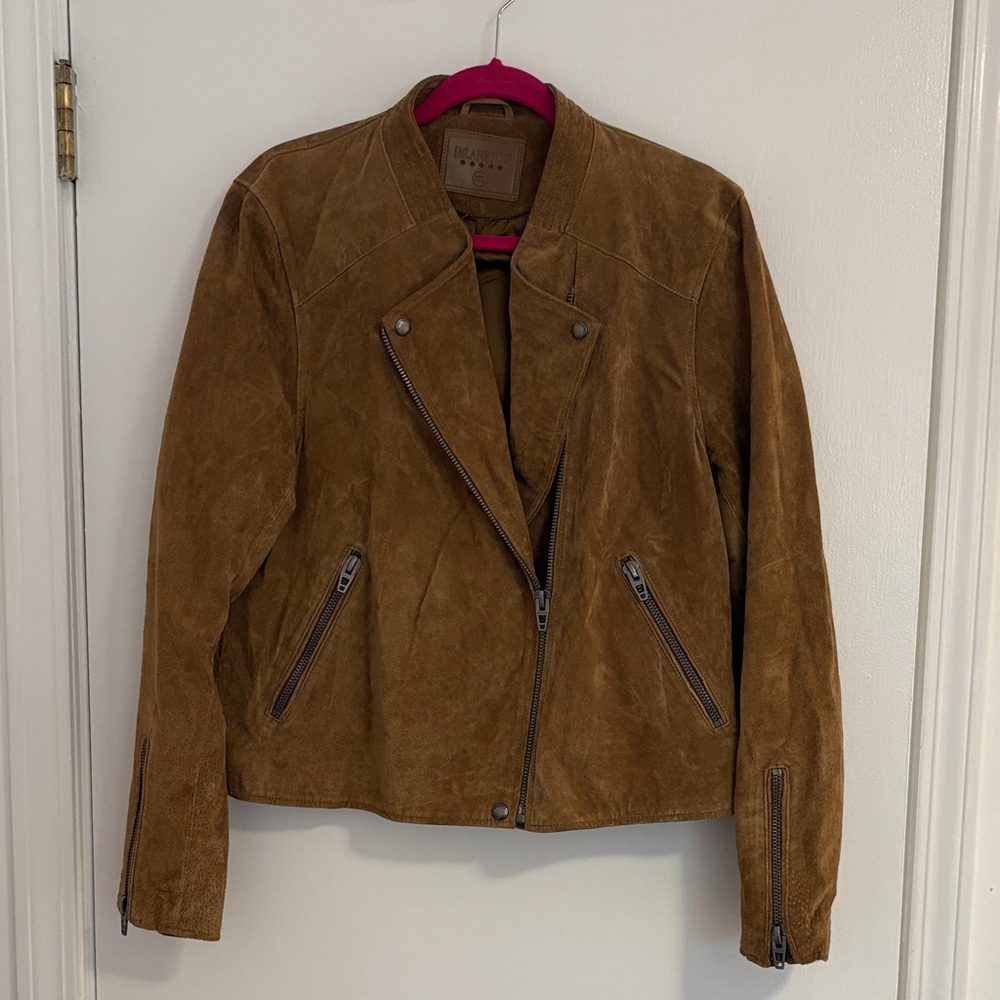 Brown Suede Motorcycle Jacket